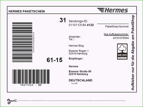 versandaufkleber hermes|hermes sendung versand.